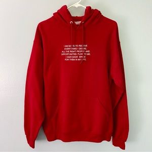 We’re Not Really Strangers Affirmation Hoodie!!